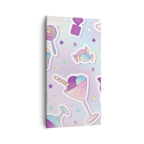 Lærredstryk - Billede på lærred - At have en fødselsdag hver dag - 55x100 cm