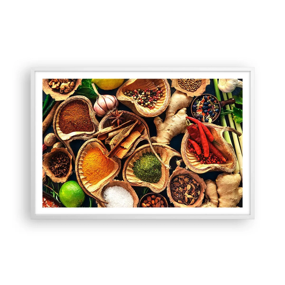Plakat i hvid ramme - Tag, hvad du vil have - 91x61 cm