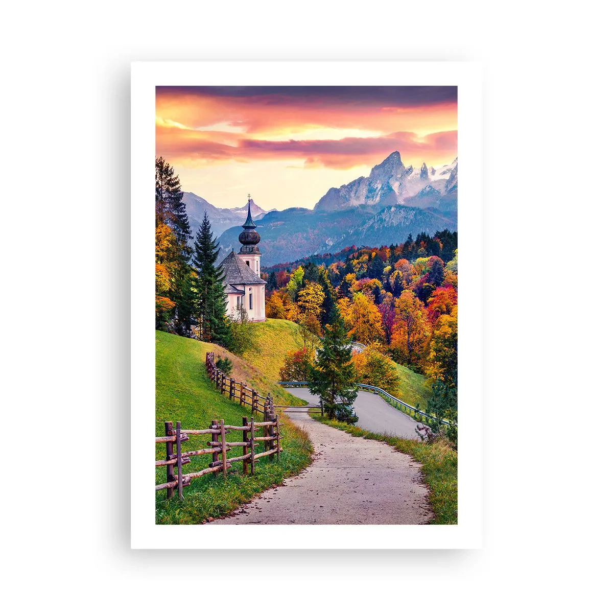 Plakat - Landskab som maleri - 50x70 cm