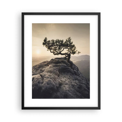 Plakat i sort ramme - Livet vinder altid - 40x50 cm