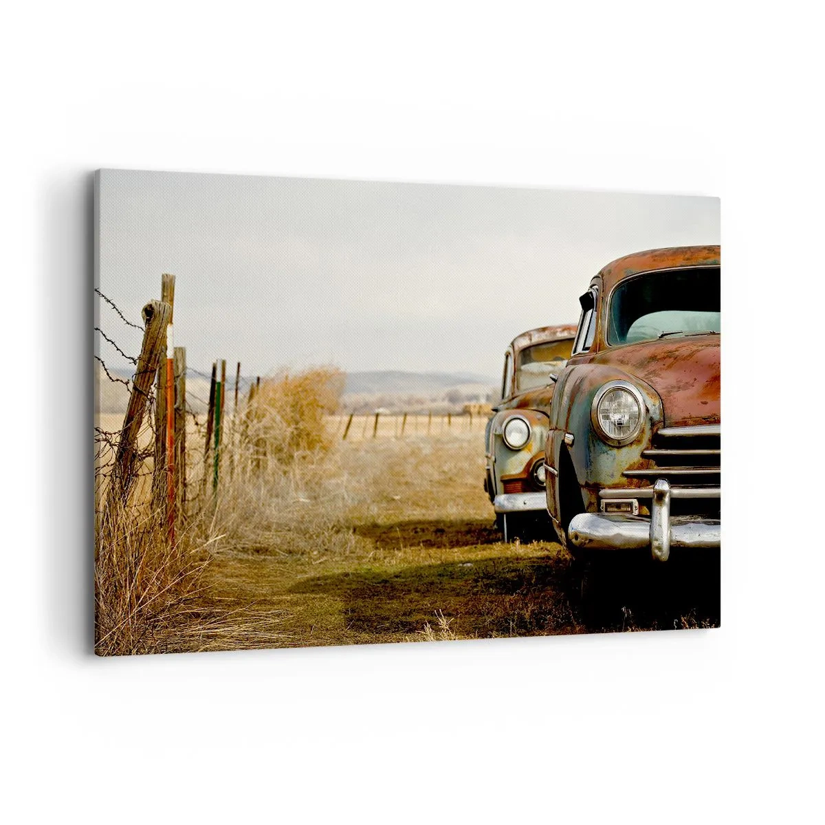 Lærredstryk - Billede på lærred - Et velfortjent hvil - 120x80 cm