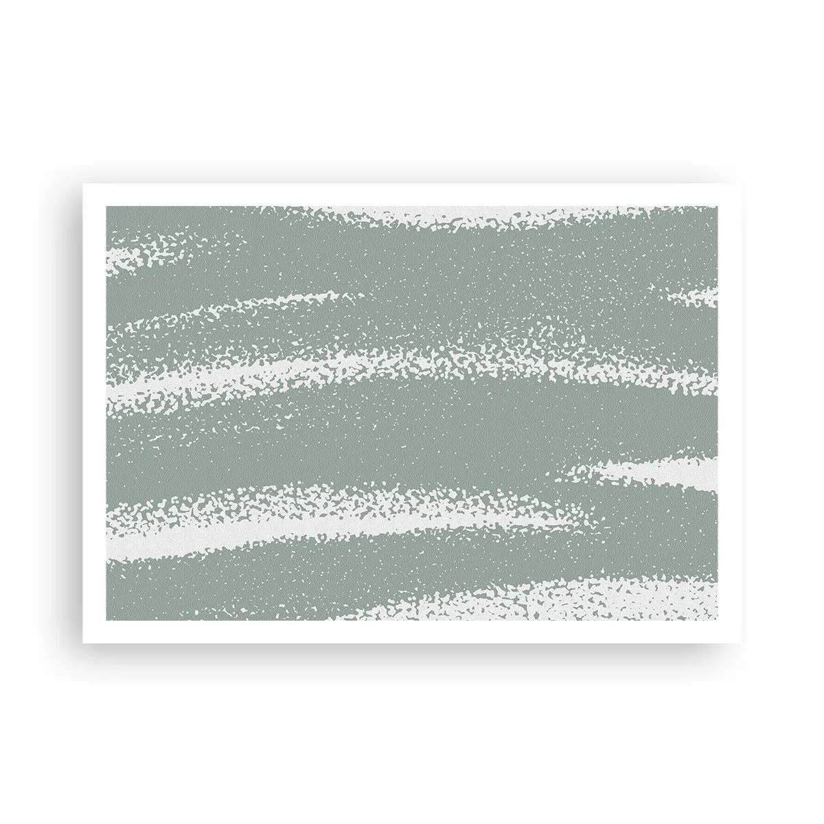 Plakat - Abstraktion i vinterstemning - 100x70 cm