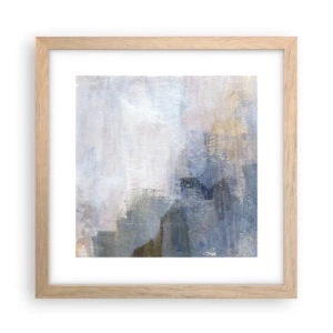 Plakat i ramme af lyst egetræ - Farvetoner og akkorder - 30x30 cm