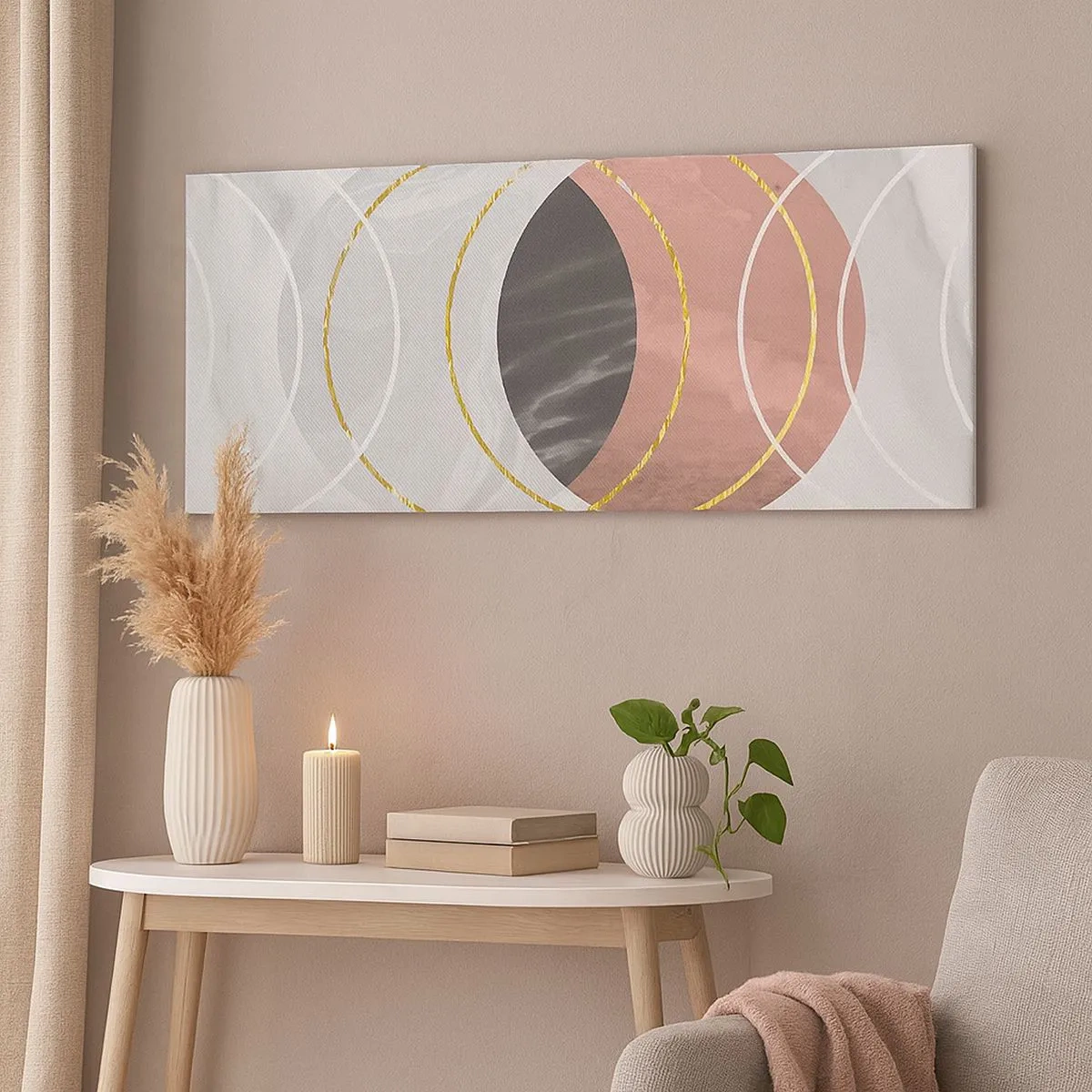 Lærredstryk - Billede på lærred - Sfærernes musik - 100x40 cm