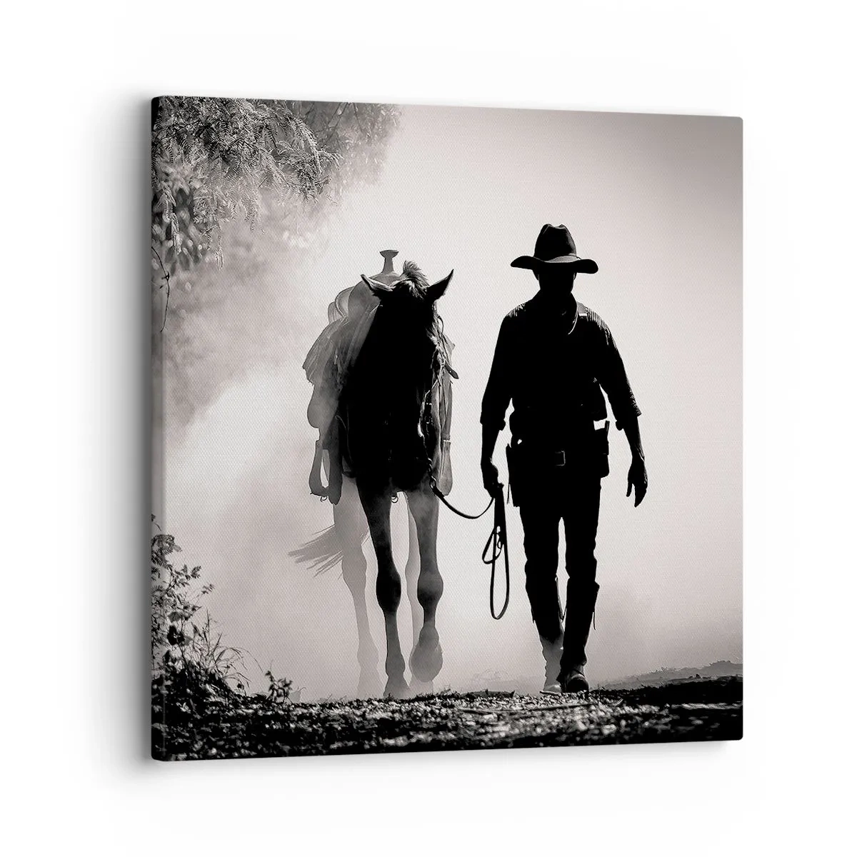 Lærredstryk - Billede på lærred - En morgen i Texas - 30x30 cm