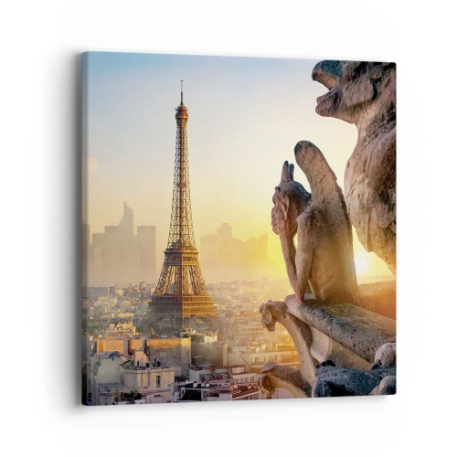 Lærredstryk - Billede på lærred - Meget har ændret sig... - 40x40 cm