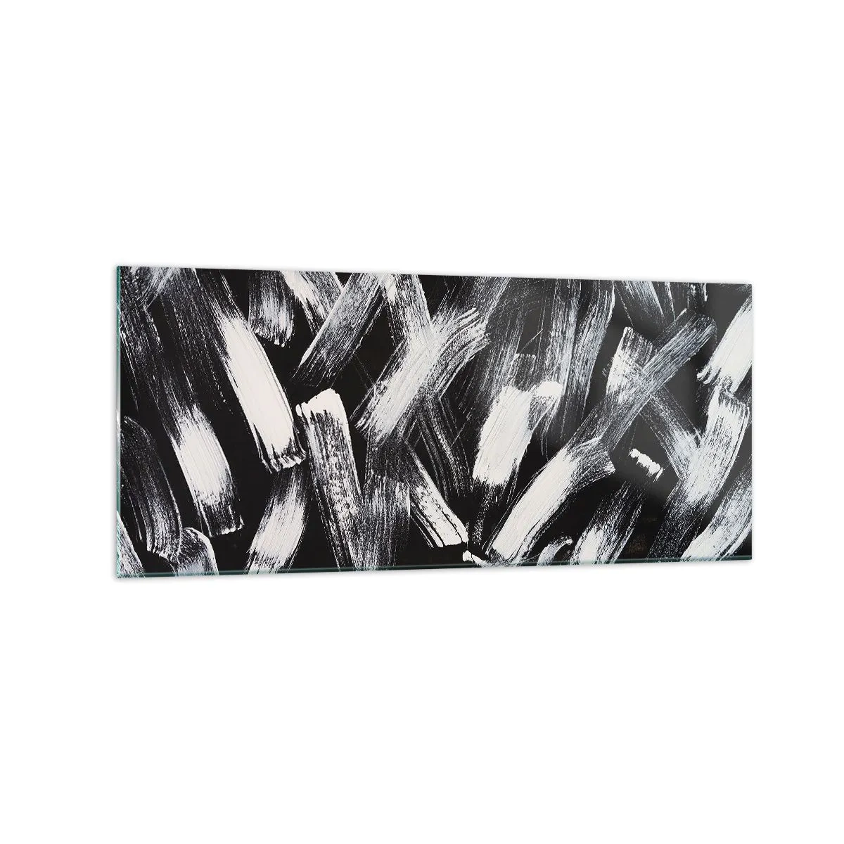 Billede på glas - Abstraktion i den industrielle ånd - 120x50 cm