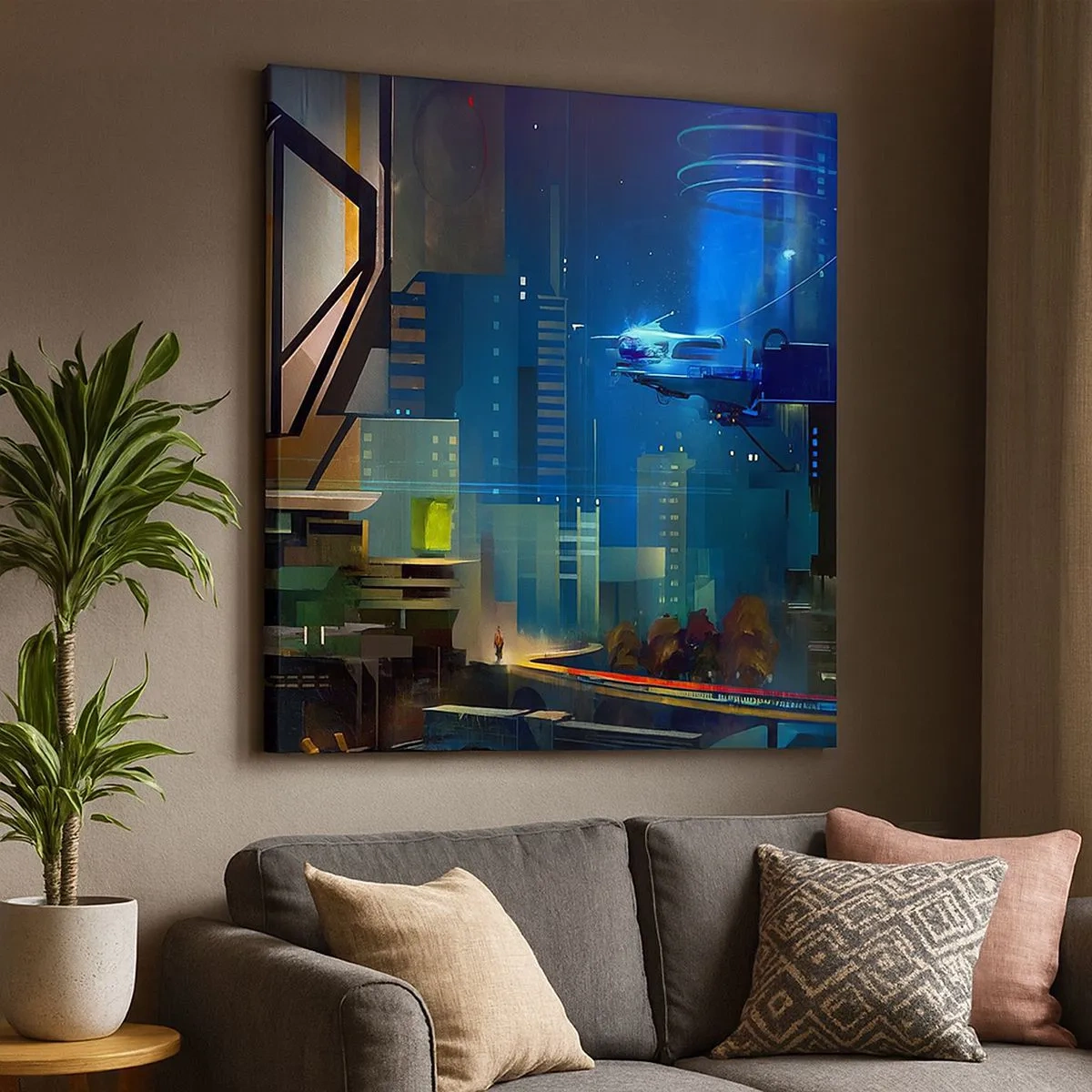 Lærredstryk - Billede på lærred - I den nærmeste fremtid - 30x30 cm