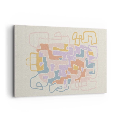 Lærredstryk - Billede på lærred - Labyrint - et glædeligt eventyr - 100x70 cm