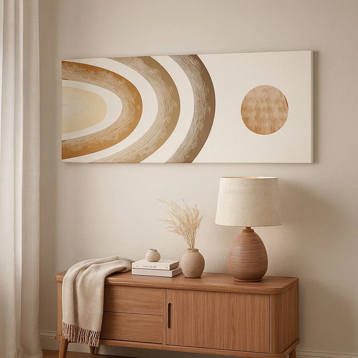 Lærredstryk - Billede på lærred - I en galakse langt, langt væk - 100x40 cm