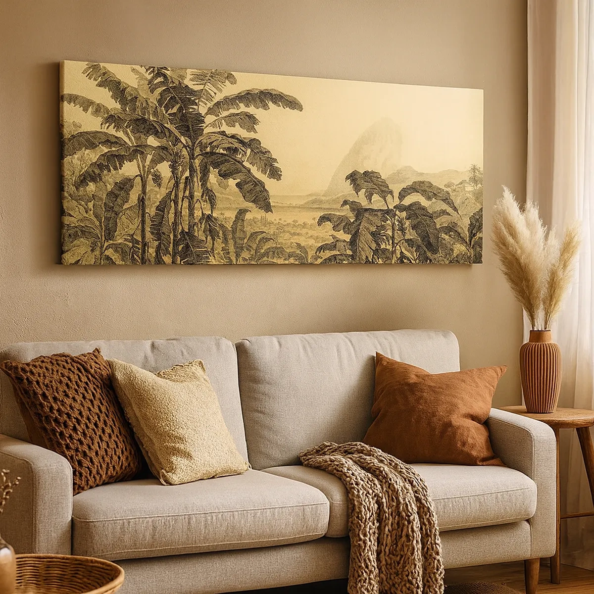 Lærredstryk - Billede på lærred - I en kolonial atmosfære - 30x30 cm