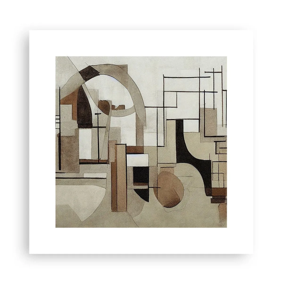 Plakat - Bybillede 2.0 - 30x30 cm