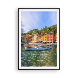 Plakat i sort ramme - En italiensk morgen - 61x91 cm