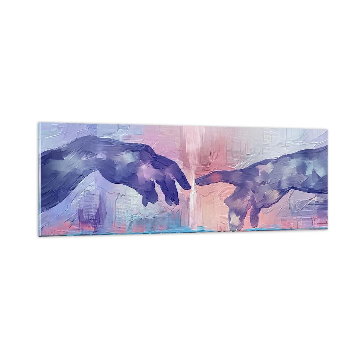 Billede på glas - Den guddommelige gnist af liv - 90x30 cm