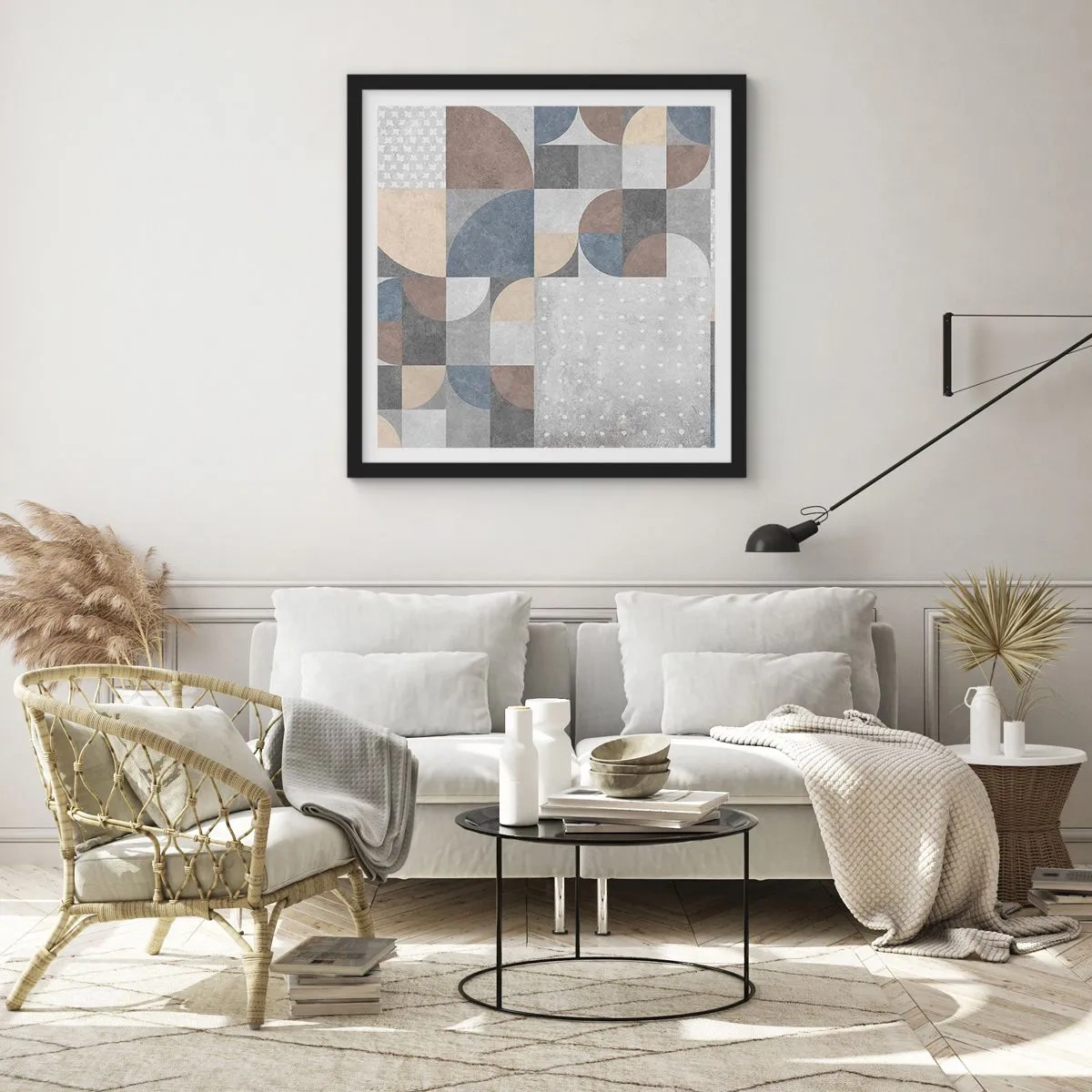 Plakat i sort ramme - Keramisk fantasi - 60x60 cm