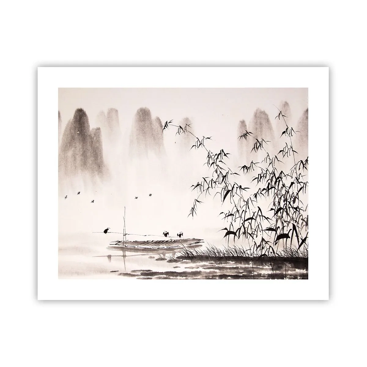 Plakat - Stilhed i rismarkerne - 50x40 cm