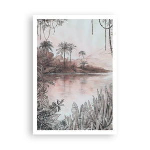 Plakat - En opdagelsesrejsendes dagbog fra det 19. århundrede - 70x100 cm