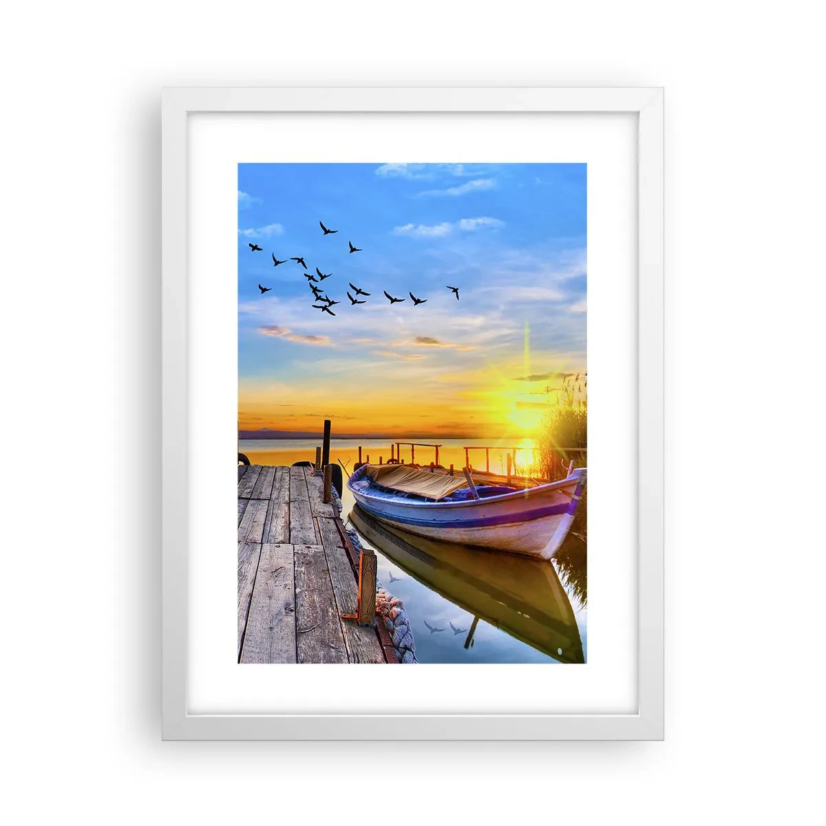 Plakat i hvid ramme - Farvel, indtil i morgen - 30x40 cm