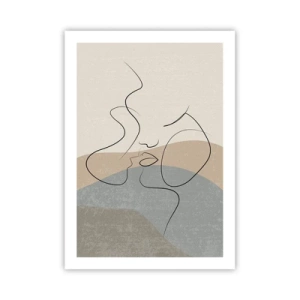 Plakat - Som et penselstrøg - 50x70 cm