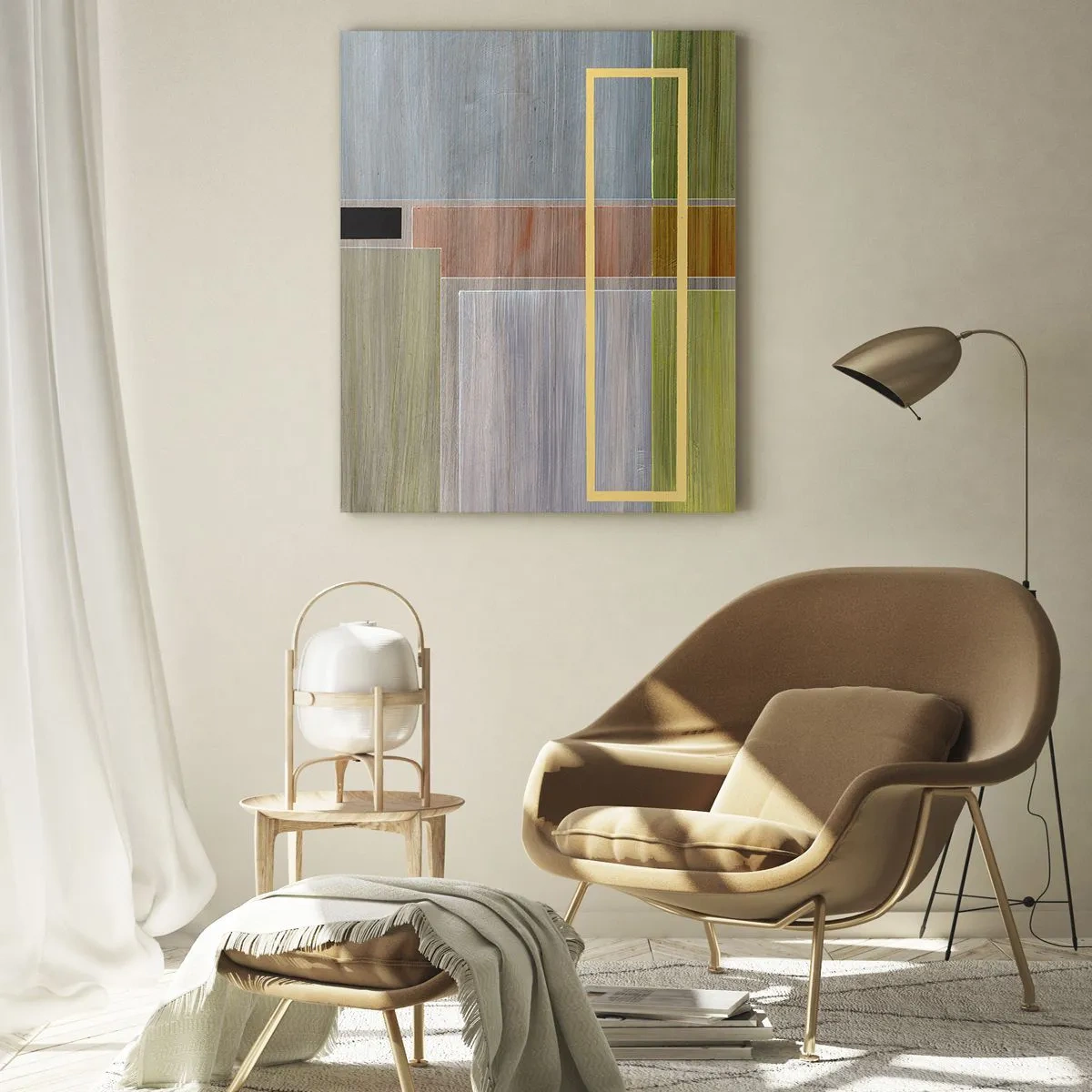Billede på glas - Lige og rolig - 50x70 cm
