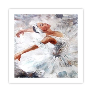 Plakat - Blød og let som tyl - 50x50 cm