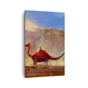 Lærredstryk - Billede på lærred - Hvis de ikke var uddøde - 80x120 cm