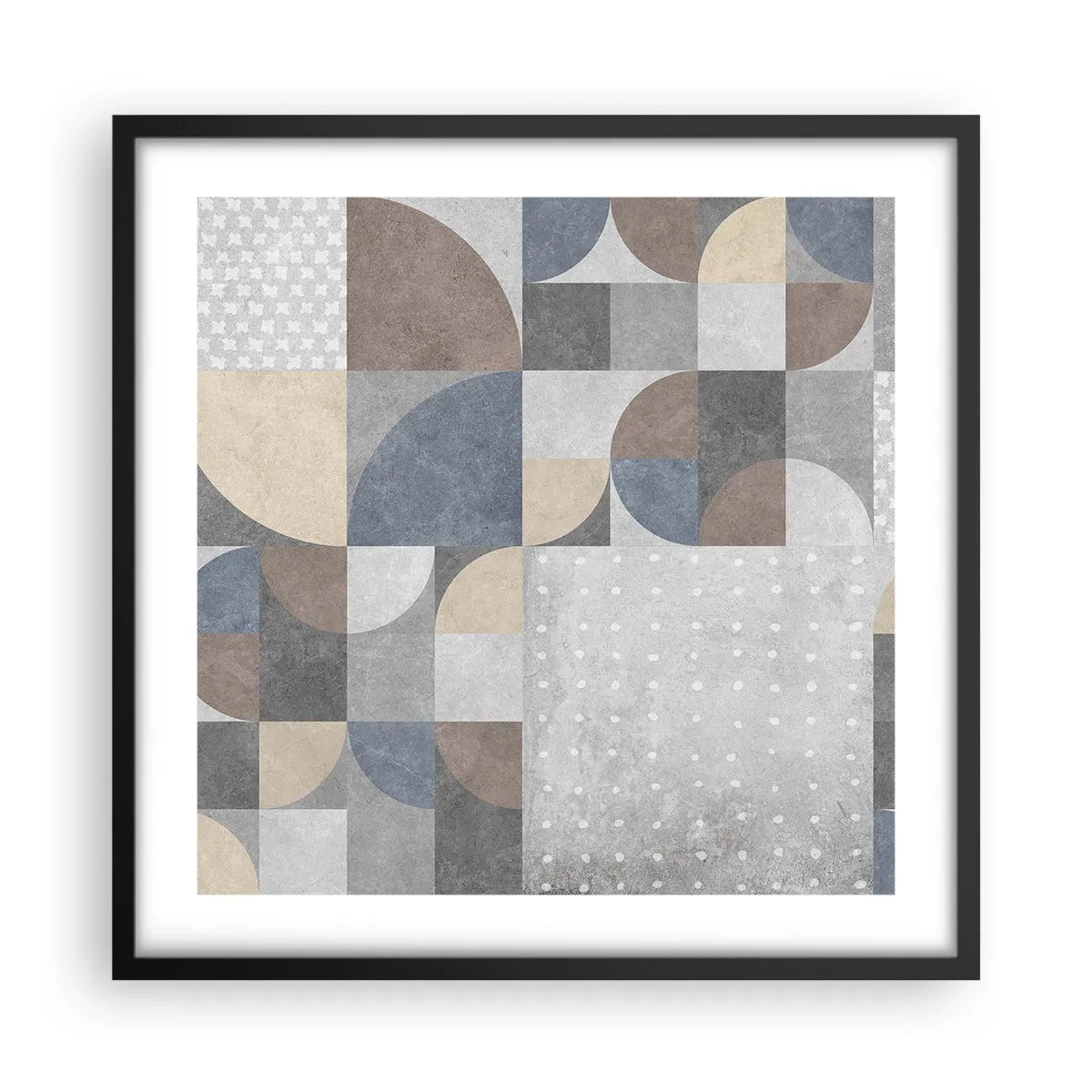Plakat i sort ramme - Keramisk fantasi - 50x50 cm