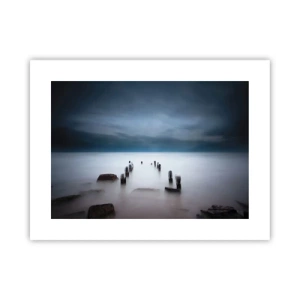 Plakat - En betænksom sø - 40x30 cm