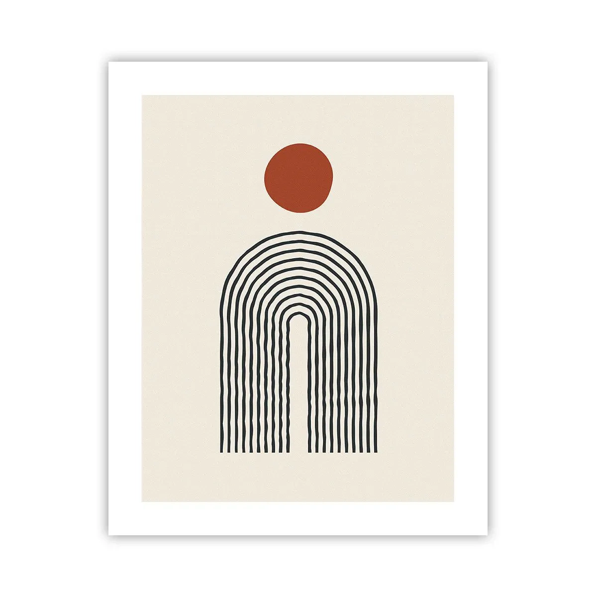 Plakat - Magnetisme af former og farver - 40x50 cm