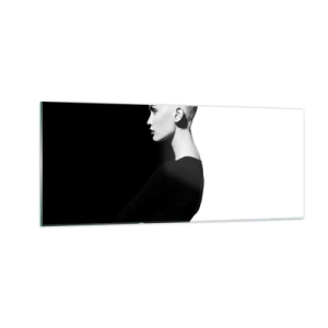 Billede på glas - Blot en kvinde - 100x40 cm