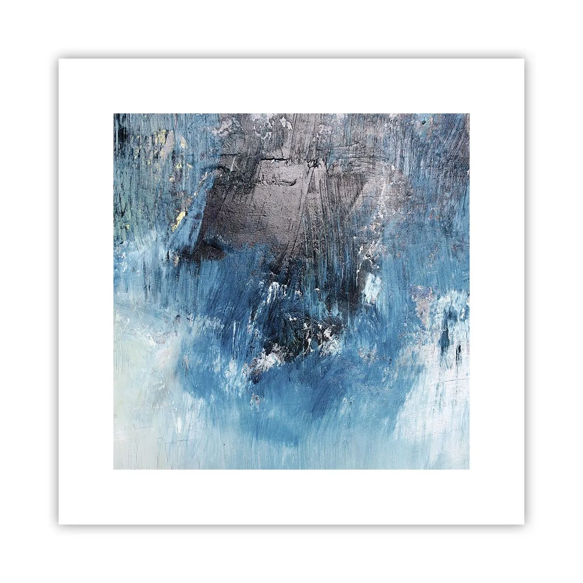 Plakat - Blå rapsodi - 30x30 cm