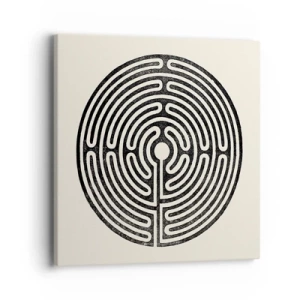 Lærredstryk - Billede på lærred - Mystisk orden - 40x40 cm