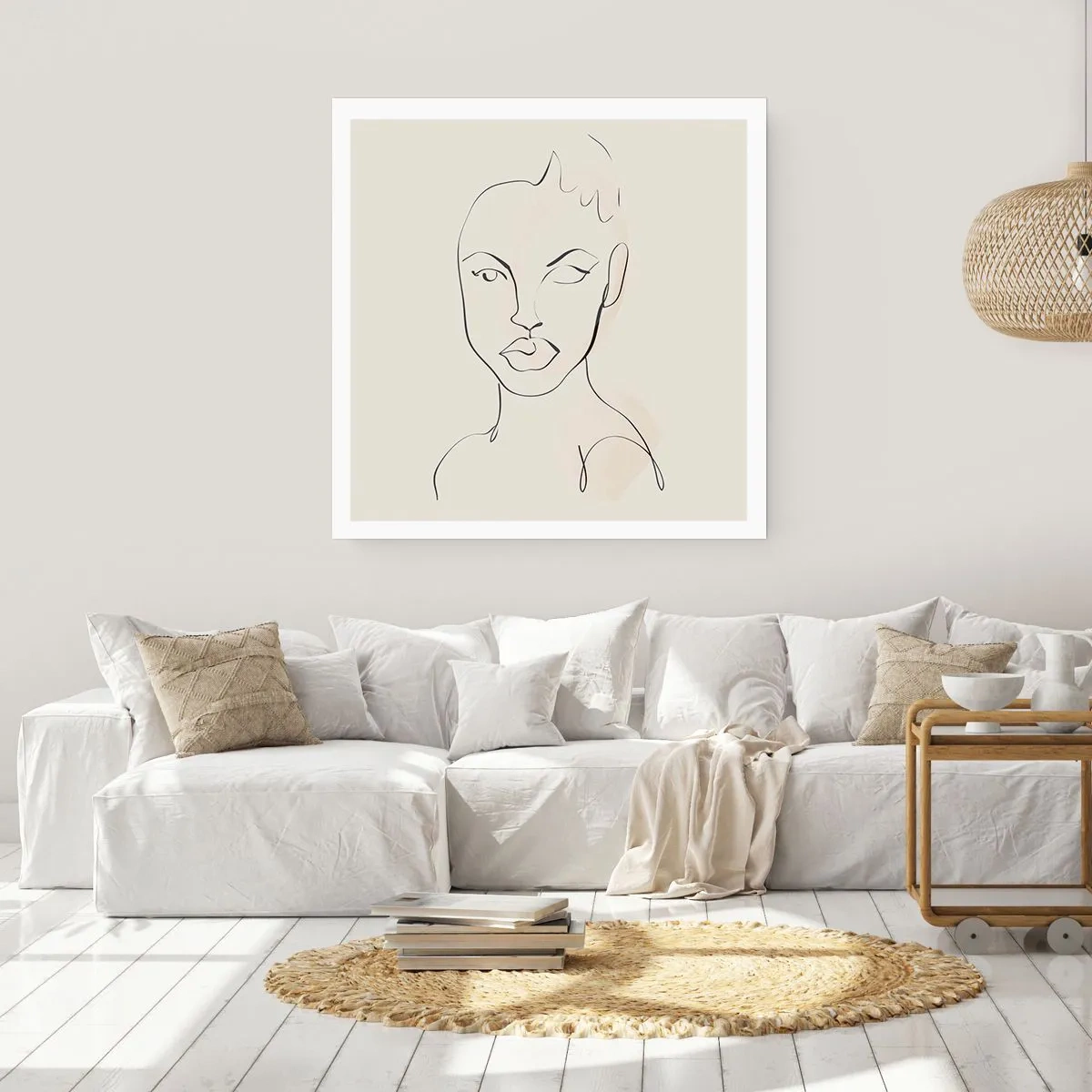 Plakat - Omrids af sensualitet - 40x40 cm