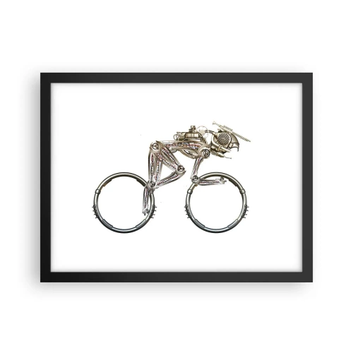 Plakat i sort ramme - En fantastisk maskine - 40x30 cm