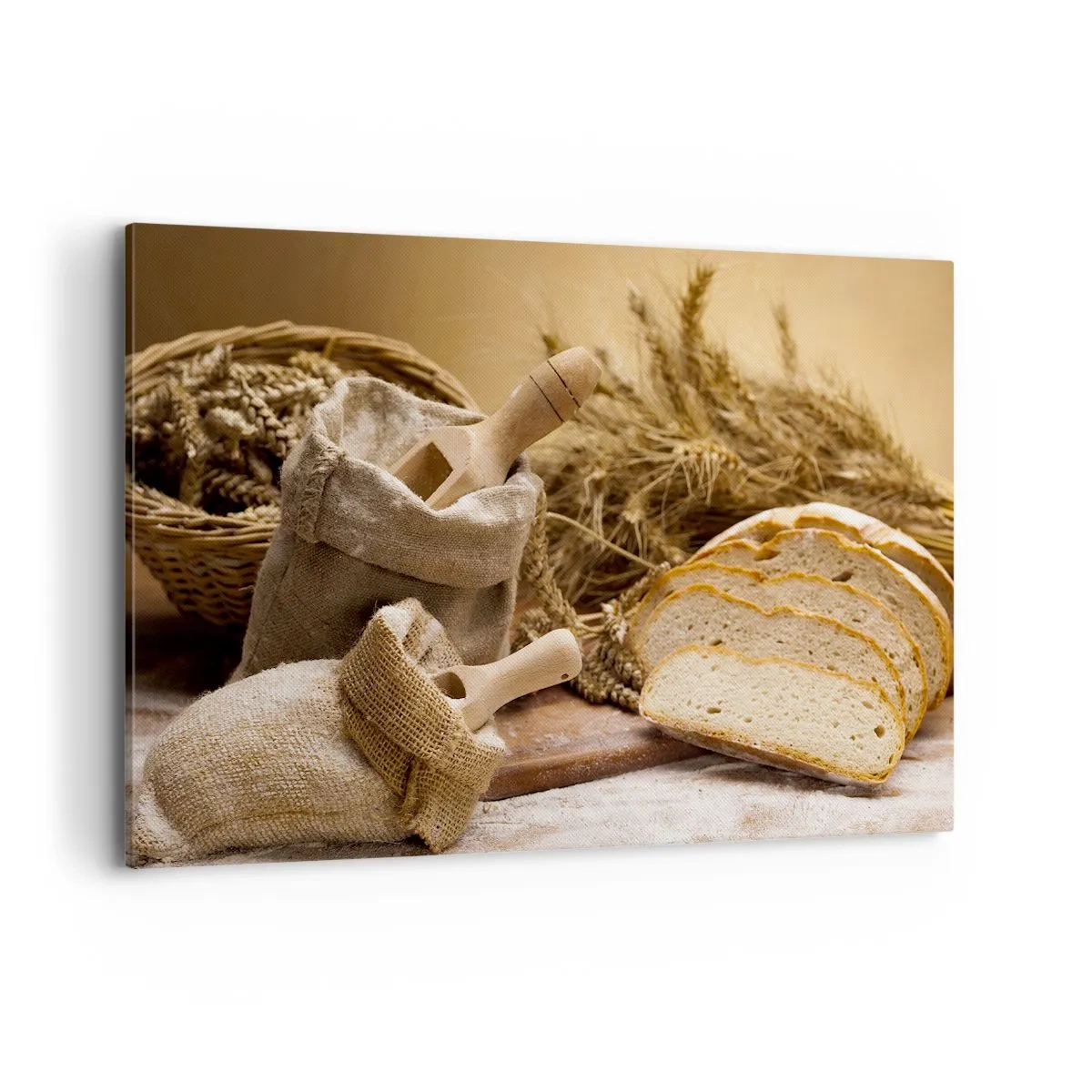 Lærredstryk - Billede på lærred - Som skåret en kniv - 120x80 cm