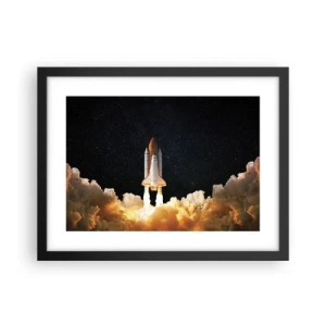 Plakat i sort ramme - Ad astra! - 40x30 cm