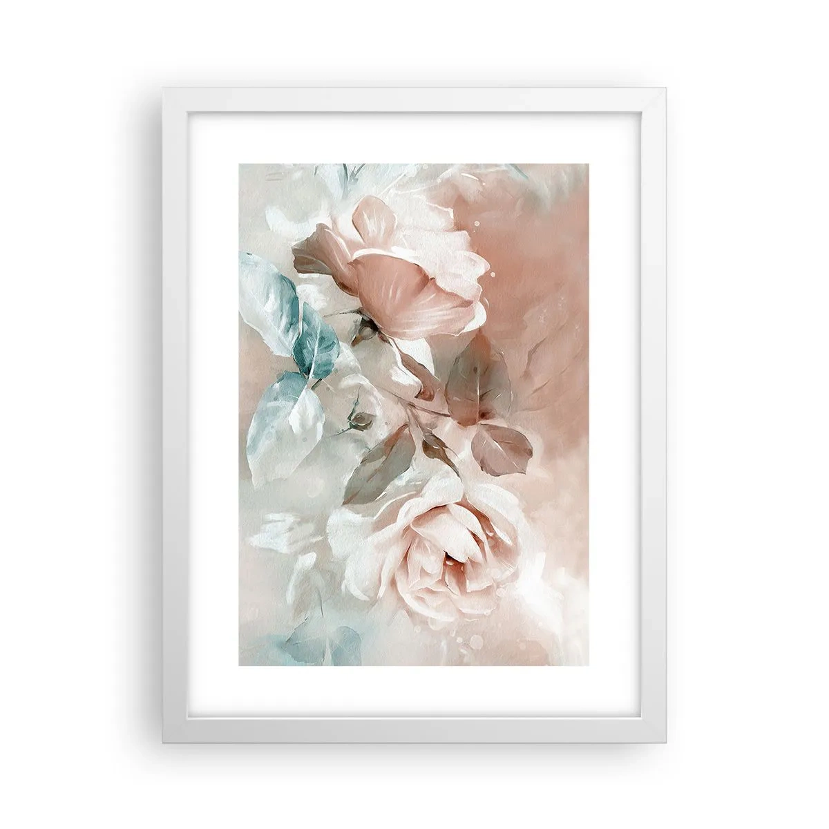 Plakat i hvid ramme - Den romantiske ånd - 30x40 cm