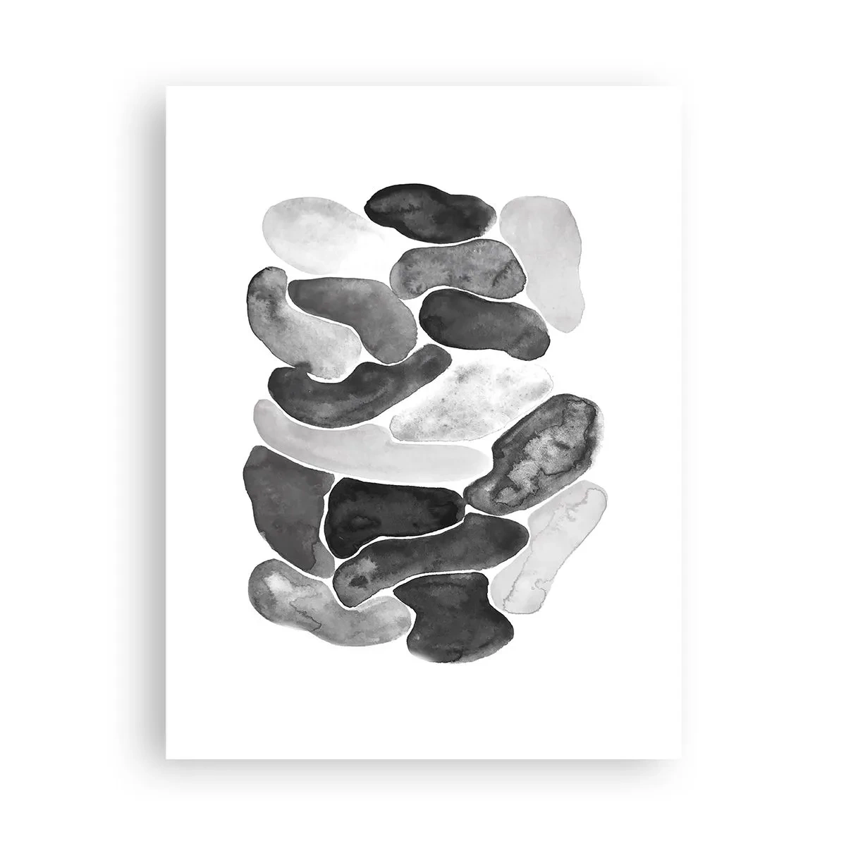 Plakat - Stenet abstraktion - 30x40 cm