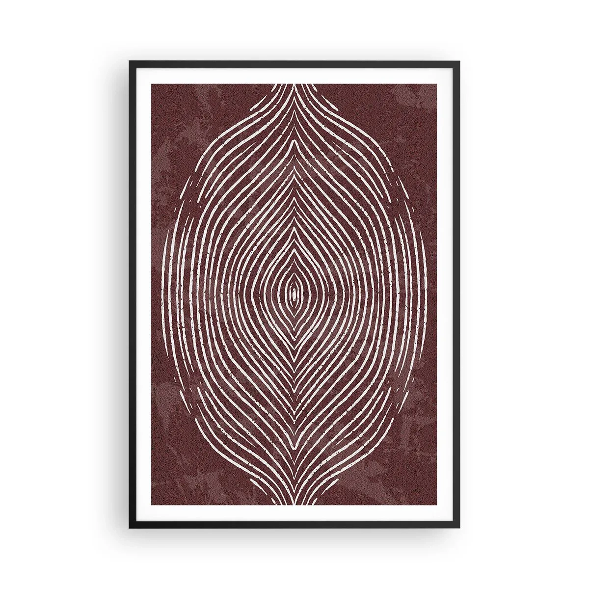 Plakat i sort ramme - Rummet taler - 70x100 cm