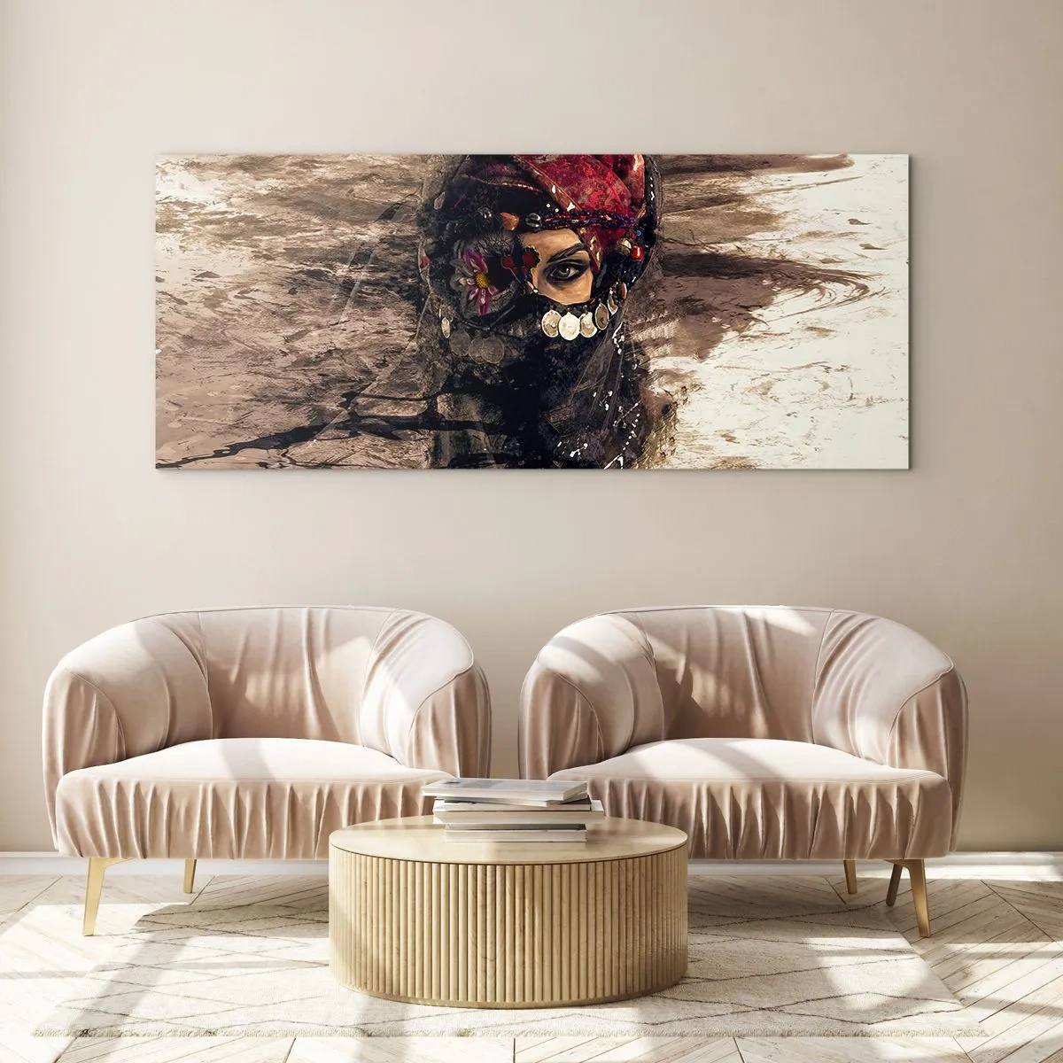 Billede på glas - Foruroligende for at sige det mildt - 120x50 cm