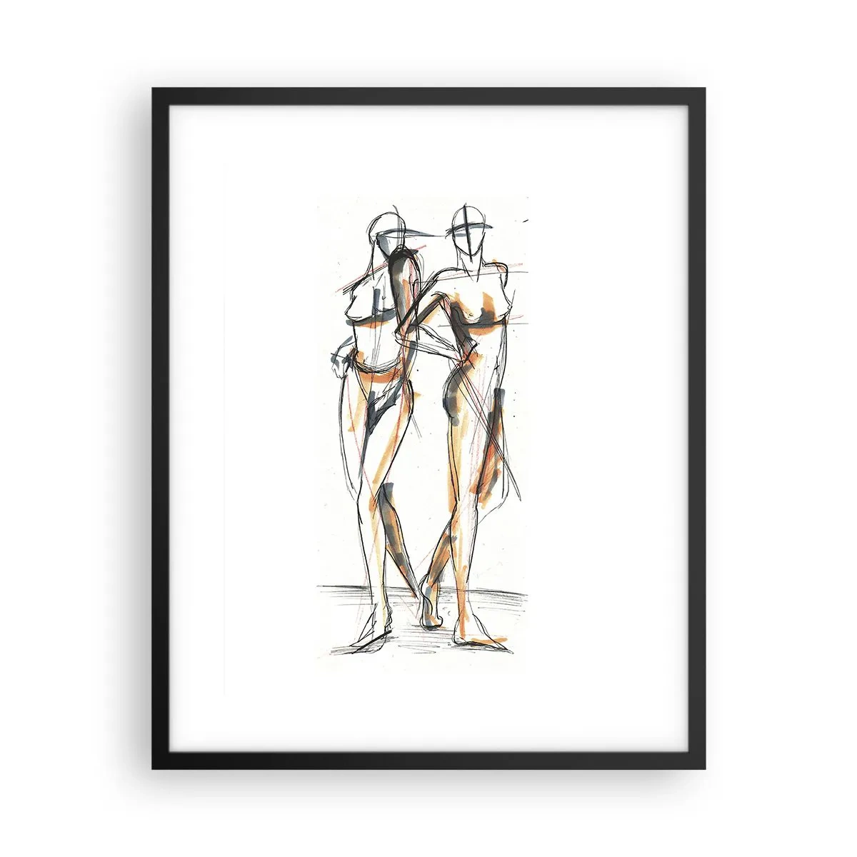 Plakat i sort ramme - En undersøgelse af charme - 40x50 cm