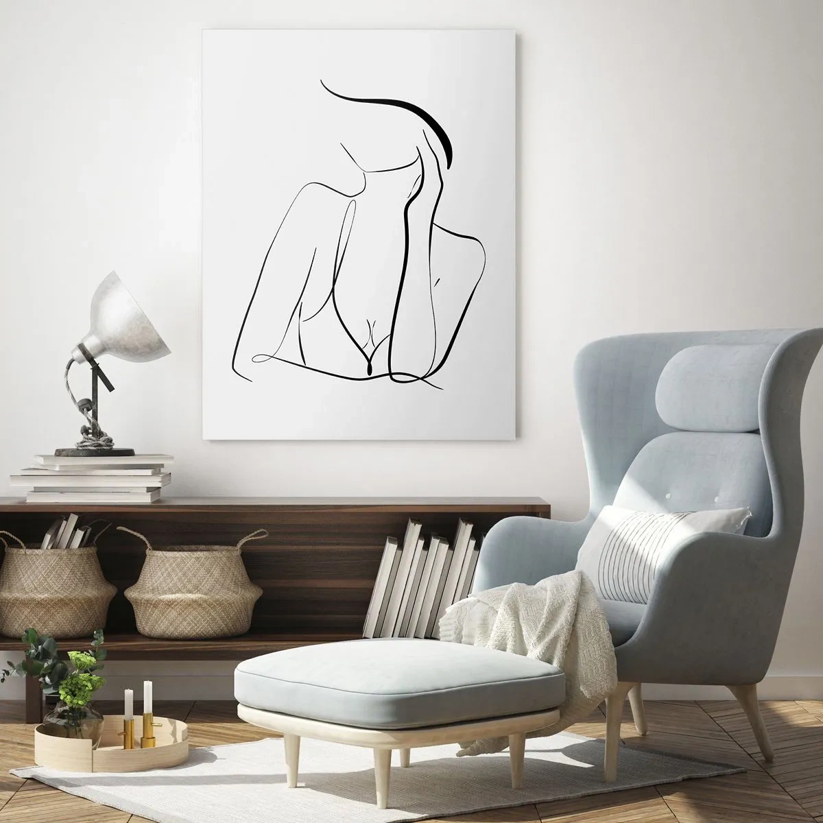 Billede på glas - På bølgen af en drøm - 50x70 cm