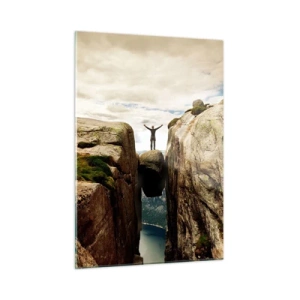 Billede på glas - Hvordan har jeg det! - 50x70 cm