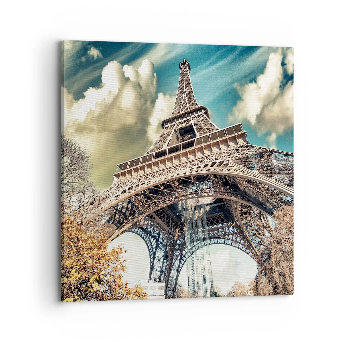 Lærredstryk - Billede på lærred - Og i efteråret i Paris... - 70x70 cm