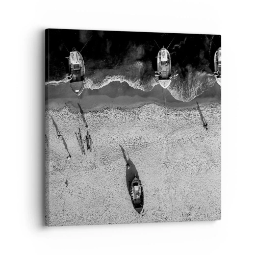 Lærredstryk - Billede på lærred - Stadig på kysten... - 30x30 cm