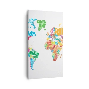 Lærredstryk - Billede på lærred - Jeg ønsker at vide alt - 45x80 cm