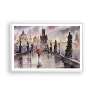 Plakat i hvid ramme - Folk forandrer sig ikke - 91x61 cm