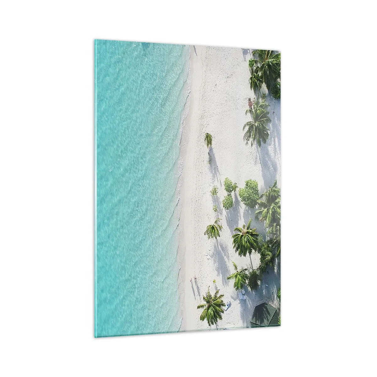 Billede på glas - Ferie i paradis - 50x70 cm