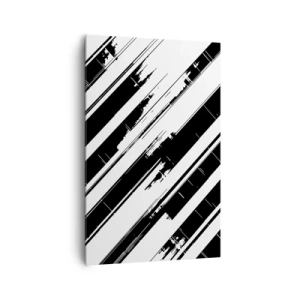 Lærredstryk - Billede på lærred - Intens og dynamisk komposition - 80x120 cm