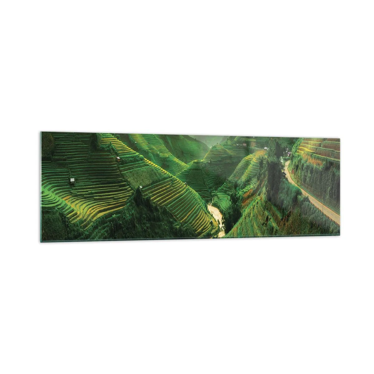 Billede på glas - Vietnamesisk dal - 160x50 cm